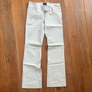 The Limited Light Gray Pinstripe Pants